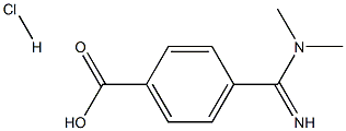 4-(N,N-diMethylcarbaMiMidoyl)benzoic acid hydrochloride Struktur