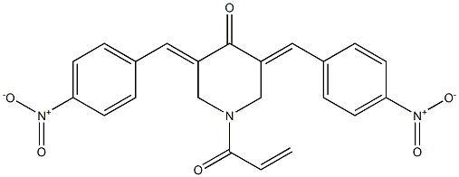 (3E,5E)-3,5-bis(4-nitrobenzylidene)-1-acryloylpiperidin-4-one