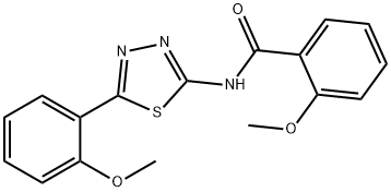 701227-09-0 2-甲氧基-N-(5-(2-甲氧基苯基)-1,3,4-噻二唑-2-基)苯甲酰胺