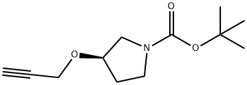 tert-butyl 3-(prop-2-yn-1-yloxy)pyrrolidine-1-carboxylate Structure