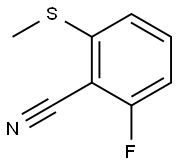 2-FLUORO-6-(METHYLTHIO)BENZONITRILE,119584-71-3,结构式