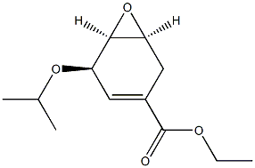 (1S,5R,6S)-5-Isopropoxy-7-oxabicyclo[4.1.0]hept-3-ene-3-carboxylic Acid Ethyl Ester Structure