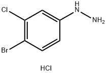 (4-broMo-3-chlorophenyl)hydrazine hydrochloride Structure