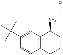 (S)-7-(TERT-BUTYL)-1,2,3,4-TETRAHYDRONAPHTHALEN-1-AMINE HYDROCHLORIDE,,结构式