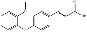 (E)-3-(4-(2-Methoxyphenylthio)Phenyl)Acrylic Acid Structure