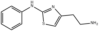 2-アニリノ-4-(2-アミノエチル)チアゾール 化学構造式