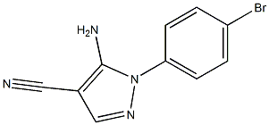 5-AMino-1-(4-broMophenyl)pyrazole-4-carbonitrile Structure