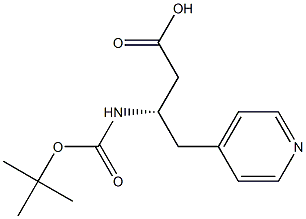 Boc-(4-pyridyl)-D-b-hoMoalanine Structure