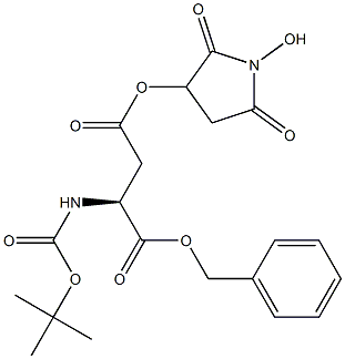 Boc-L-aspartic acid b-N-hydroxysucciniMide ester a-benzyl ester Structure