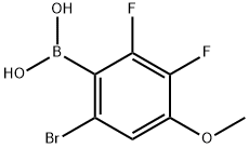 (6-broMo-2,3-difluoro-4-Methoxyphenyl)boronic acid Structure