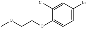 4-ブロモ-2-クロロ-1-(2-メトキシエトキシ)ベンゼン 化学構造式