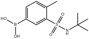 (3-(N-(tert-butyl)sulfaMoyl)-4-Methylphenyl)boronic acid Structure