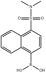 (4-(N,N-二甲基氨磺酰)萘-1-基)硼酸 结构式