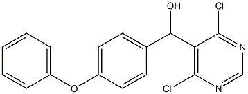(4,6-dichloropyriMidin-5-yl)(4-phenoxyphenyl)Methanol,,结构式