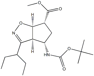 (3aS,4S,6R,6aR)-Methyl 4-(tert-butoxycarbonylaMino)-3-(pentan-3-yl)-4,5,6,6a-tetrahydro-3aH-cyclopenta[d]isoxazole-6-carboxylate