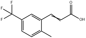 2-甲基-5-(三氟甲基)肉桂酸,1017778-08-3,结构式