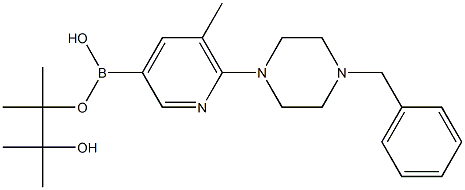  6-(4-苄基哌嗪-1-基)-5-甲基吡啶-3-硼酸频哪酯