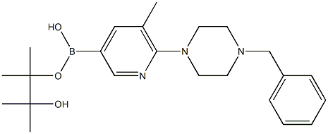 6-(4-Benzylpiperazin-1-yl)-5-methylpyridine-3-boronic acid pinacol ester Structure