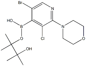 5-BroMo-3-chloro-2-(Morpholin-4-yl)pyridin-4-boronic acid pinacol ester