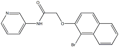 2-(1-broMonaphthalen-2-yloxy)-N-(pyridin-3-yl)acetaMide Structure