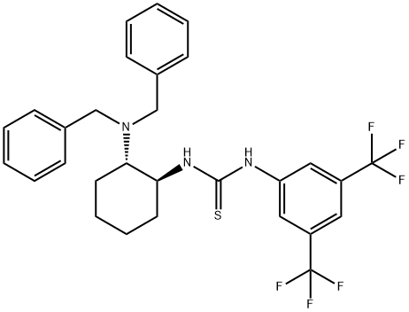 N-[(1S,2S)-2-[bis(phenylMethyl)aMino]cyclohexyl]-N'-[3,5-bis(trifluoroMethyl)phenyl]-Thiourea Structure