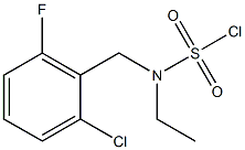 (2-chloro-6-fluorobenzyl)(ethyl)sulfaMoyl chloride Structure