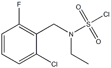 (2-chloro-6-fluorobenzyl)(ethyl)sulfaMoyl chloride 化学構造式