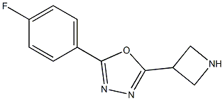 2-Azetidin-3-yl-5-(4-fluoro-phenyl)-[1,3,4]oxadiazole,,结构式