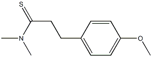3-(4-Methoxyphenyl)-N,N-diMethylpropanethioaMide 化学構造式
