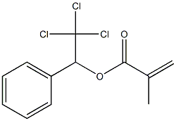 alpha-(trichloroMethyl)benzyl alcohol Methacrylate Structure