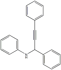 N-(1,3-diphenylprop-2-yn-1-yl)aniline Structure