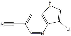 3-Chloro-6-cyano-4-azaindole,,结构式