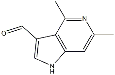 4,6-DiMethyl-5-azaindole-3-carbaldehyde Structure