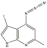 4-Azido-3-iodo-6-Methyl-7-azaindole 结构式