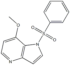 7-Methoxy-1-(phenylsulfonyl)-4-azaindole Structure