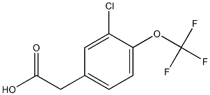 2-(3-chloro-4-(trifluoroMethoxy)phenyl)acetic acid,,结构式