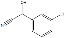 2-(3-chlorophenyl)-2-hydroxyacetonitrile,,结构式
