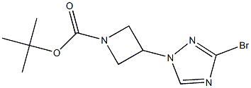 3-(3-BroMo-[1,2,4]triazol-1-yl)-azetidine-1-carboxylic acid tert-butyl ester,,结构式