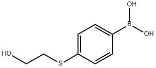 4-(2'-ヒドロキシエチルチオ)フェニルボロン酸 化学構造式