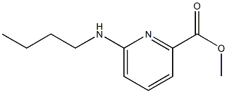 6-正丁氨基吡啶-2-甲酸甲酯,,结构式