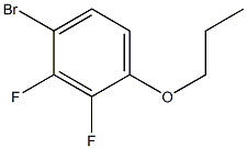 1-Propoxy-4-broMo-2,3-difluorobenzene Structure