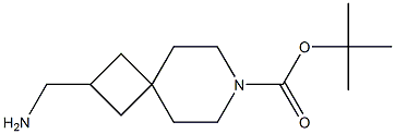 tert-butyl 2-(aMinoMethyl)-7-azaspiro[3.5]nonane-7-carboxylate 化学構造式