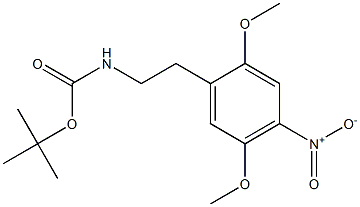 n-boc-2,5-二甲氧基-4-硝基苯乙胺, , 結構式