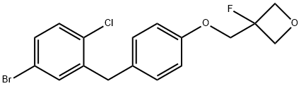3-[4-(5-BroMo-2-chloro-benzyl)-phenoxyMethyl]-3-fluoro-oxetane Structure