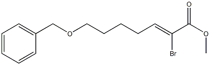 7-Benzyloxy-2-broMo-hept-2-enoic acid Methyl ester 化学構造式