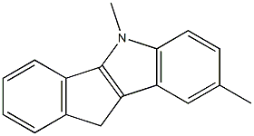 5,8 - 二甲基-5,10 - 二氢茚并[1,2-B]吲哚 结构式