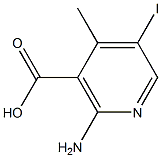 2-AMino-5-iodo-4-Methyl-nicotinic acid,,结构式