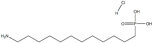 12-氨基十二烷基磷酸 盐酸盐, , 结构式