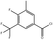 4-Fluoro-3-Methyl-5-(trifluoroMethyl)benzoyl chloride, 97% Structure