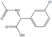 (R)-AcetylaMino-(3-chloro-phenyl)-aceticacid 化学構造式